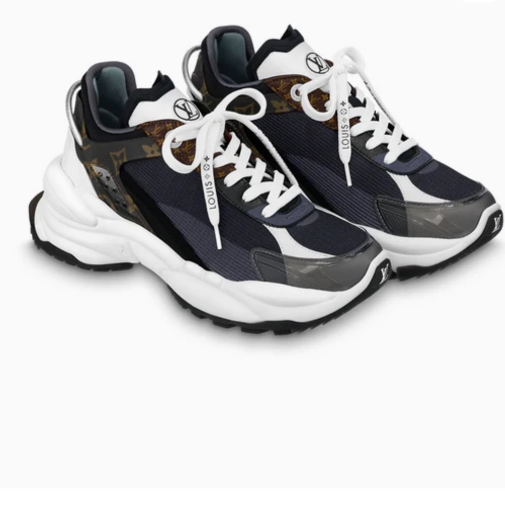 Louis Vuitton Black and White Sneakers